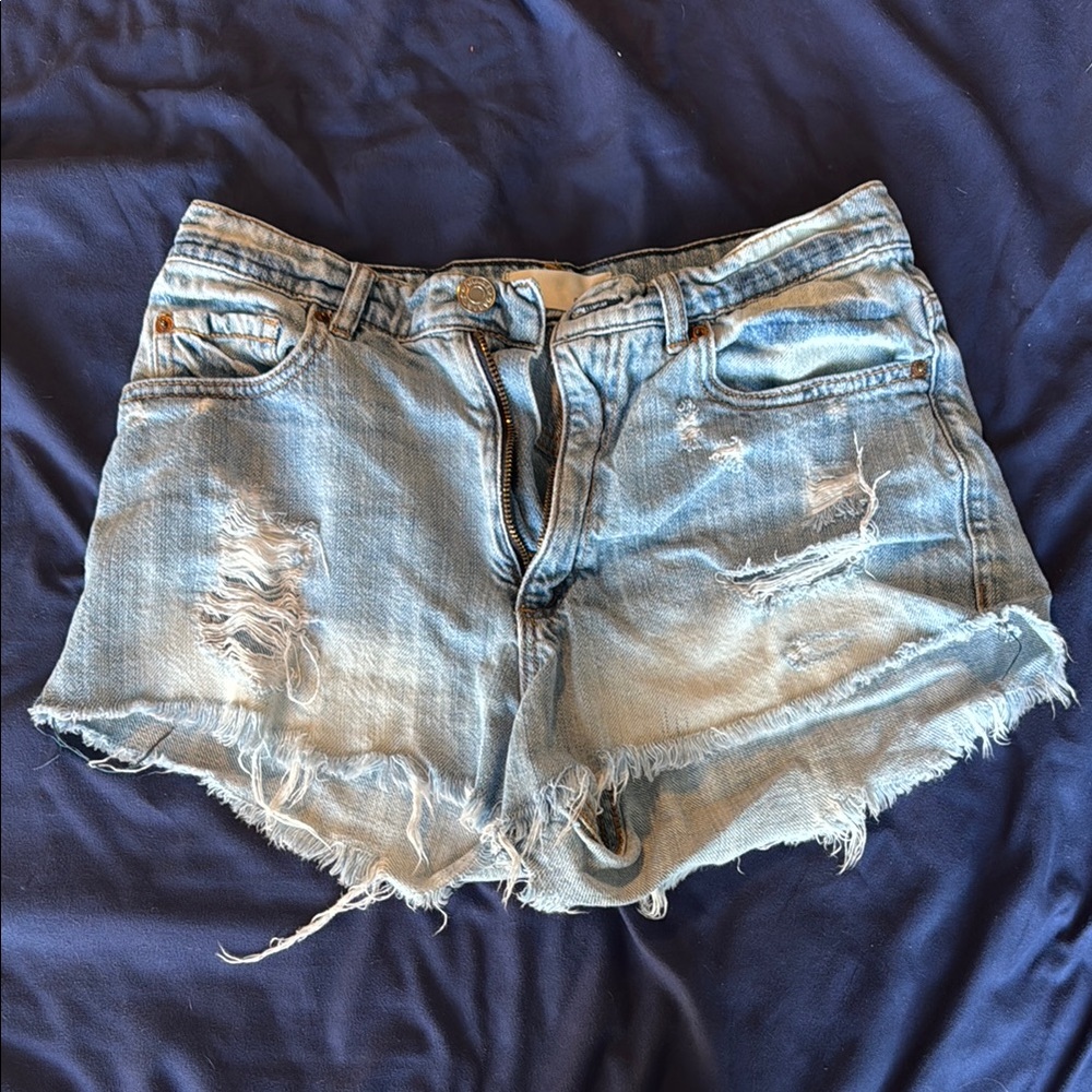 Distressed Denim Women's Shorts